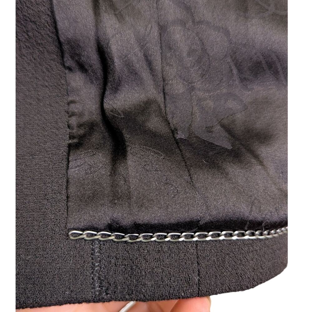 Chanel 2007 Paris-Monte Carlo Belted Wool Jacket Blazer CC Buttons Black 40 - Picture 11 of 14